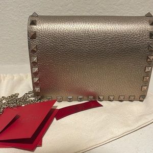 Valentino Rockstub Pouch on Chain